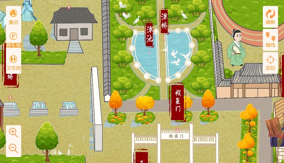 多文镇手绘地图景区语音讲解导览系统：智慧景区建设的基石